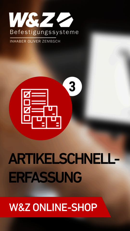 Bestellung mit der Artikel-Schnellerfassung